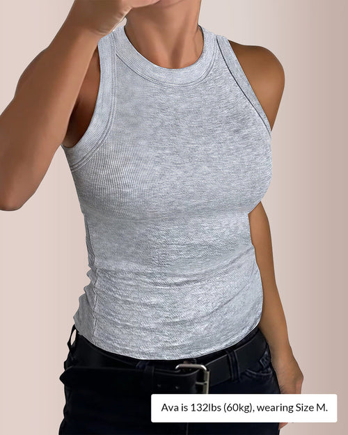 Revival Ribbed Knit Essential Tank